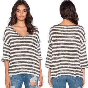 Free People Spells Trouble Striped Sweater
